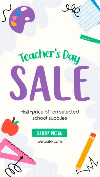 Supplies Sale for Teachers TikTok video Image Preview