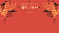 Beautiful Ornamental Lunar New Year Zoom Background Image Preview