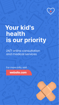 Pediatric Health Care Facebook Story Design