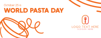 Quirky World Pasta Day Facebook cover Image Preview
