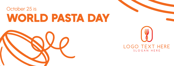 Quirky World Pasta Day Facebook Cover Design Image Preview