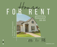 House Town Rent Facebook Post Design