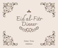 Fancy Eid Dinner  Facebook Post Design