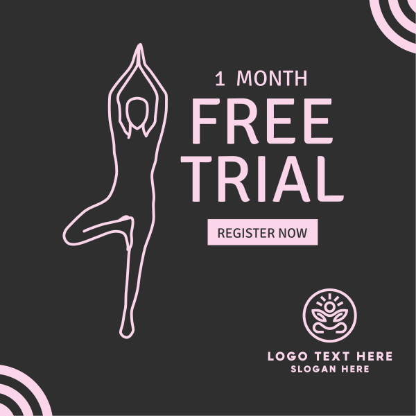 Yoga Trial Subscription Instagram Post Design Image Preview