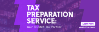 Your Trusted Tax Partner Twitter Header Design