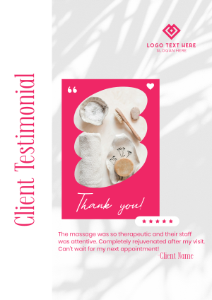 Beauty Spa Testimonial Flyer Image Preview