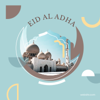 Eid Al Adha Shapes Instagram Post Design