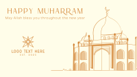 Minimalist Mosque Facebook event cover Image Preview