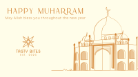 Minimalist Mosque Facebook Event Cover Image Preview