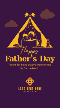 Father & Son Tent Instagram Story Design