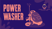 Power Washer Rental Facebook Event Cover Design