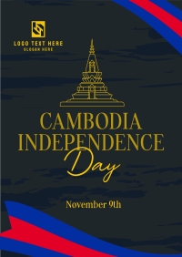 Rise Cambodian Flag Poster Image Preview
