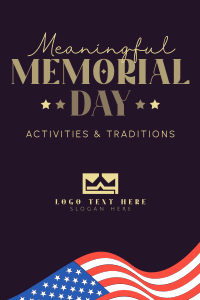 In Honor of Memorial Day Pinterest Pin Image Preview