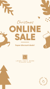 Christmas Online Sale Facebook story Image Preview