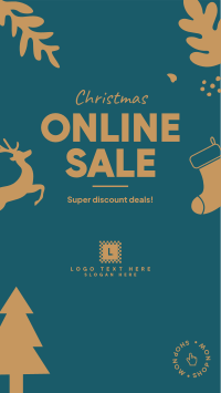 Christmas Online Sale Facebook story Image Preview