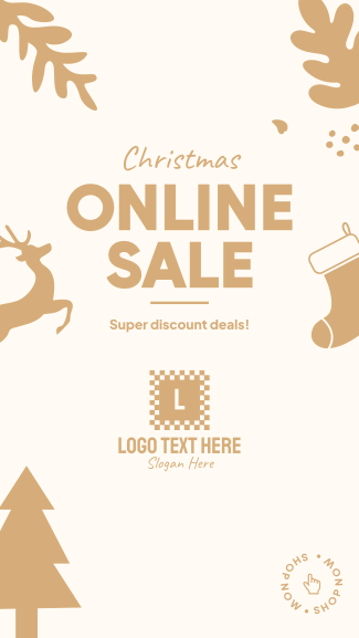 Christmas Online Sale Facebook story