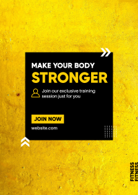 Make Your Body Stronger Flyer Design