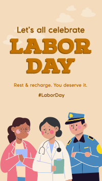 Happy Labor Day Instagram reel Image Preview