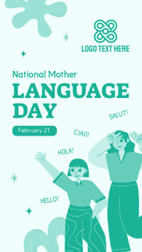 Mother Language Day Facebook story Image Preview