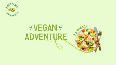 Vegan Food Adventure YouTube cover (channel art) Image Preview