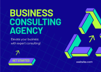 Your Consulting Agency Postcard Design