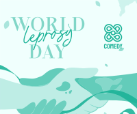 Happy Leprosy Day Facebook Post Design
