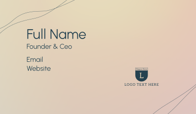Minimal Gradient Business Card Image Preview