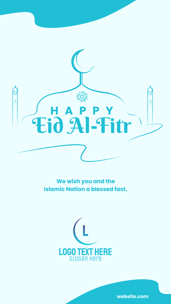 Eid Al-Fitr Strokes Instagram Story Design