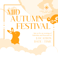Mid Autumn Bunny Instagram Post Design