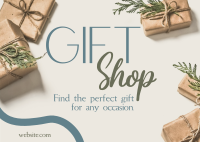 Elegant Gift Shop Postcard Image Preview