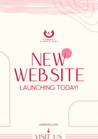 Simple Website Launch Flyer Image Preview