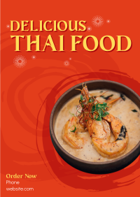 Authentic Thai Food Poster Design