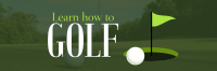 Minimalist Golf Coach Twitter Header Image Preview