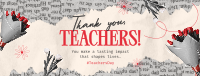 Teachers Day Collage Facebook Cover Image Preview