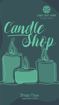 Line Candle YouTube Short Design