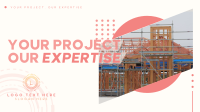 Modern Abstract Construction Service Facebook event cover Image Preview