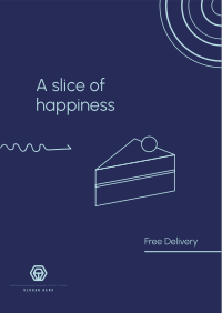 A slice of happiness Flyer Design