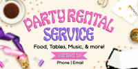 Party Rental Playful Twitter Post Image Preview