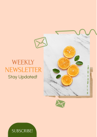 Fruity Weekly Newsletter Flyer Design