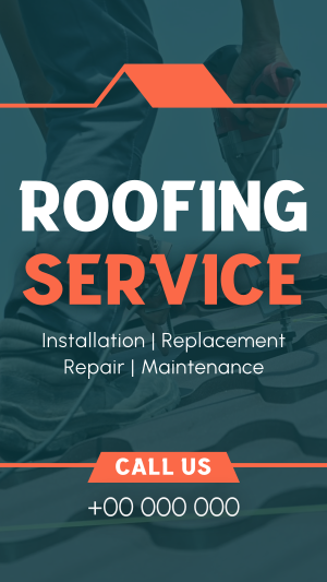 Roofing Professional Services Instagram story Image Preview