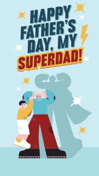 Superhero Father's Day TikTok Video Design