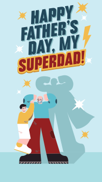 Superhero Father's Day TikTok Video Image Preview