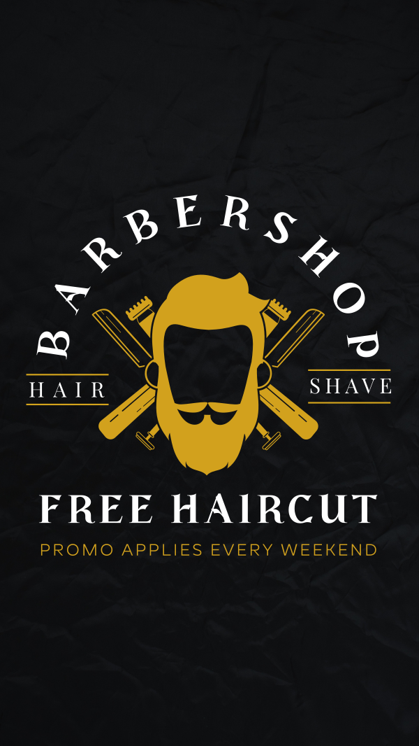 Haircut Promo Instagram Story Design Image Preview