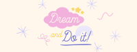 Dream Positivity Quote Facebook cover Image Preview