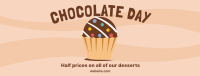 Chocolate Cupcake Facebook cover Image Preview