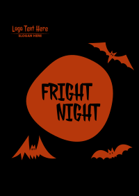 Fright Night Bats Poster Design