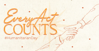 Humanitarian Day Doodles Facebook ad Image Preview