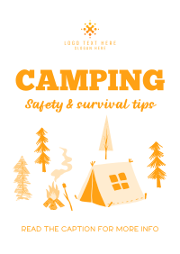 Cozy Campsite Poster Design
