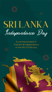 Sri Lankan Flag Facebook story Image Preview
