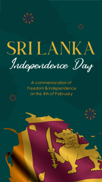 Sri Lankan Flag Facebook Story Image Preview